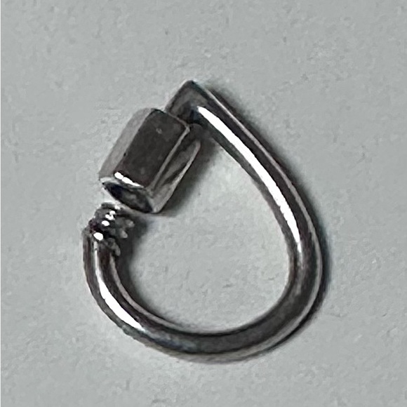 Marla Aaron Baby Drop Lock & Heart Lock Sterling - Picture 3 of 7